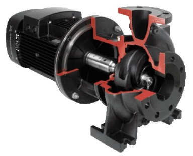 Одноступенчатый консольный насос с полуоткрытым рабочим колесом Grundfos MTB 65-160/158 A-F-A-BQQV